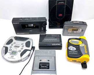 4 Vintage Sony Walkmans, Lloyd's CD Player, Sharp DAT Recorder & Panasonic CD Player
Lot #: 57