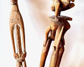 2 Antique African Carved Wood Sculptures
Lot #: 98