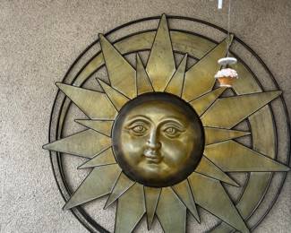 beautful metal hanging sun