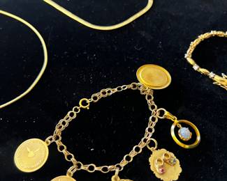14k charm bracelet