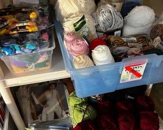 yarn and cross stitch thread