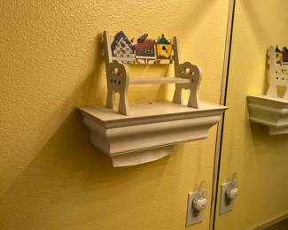 Shelf that is a towel dispenser 