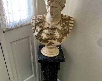 Caesar’s bust and stand 