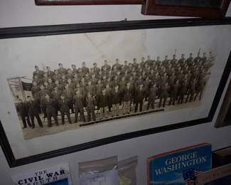 Antique Framed Military Photo