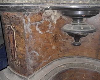 HUGE  Antique Carved Hall Mirror (Currently Stored In Westwood, NJ And Available For Private Viewings For Serious Buyers)