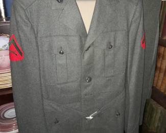 Genuine Vintage Military Uniform Jacket W/ Pants