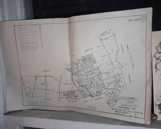 Vintage Hillsdale, NJ Map