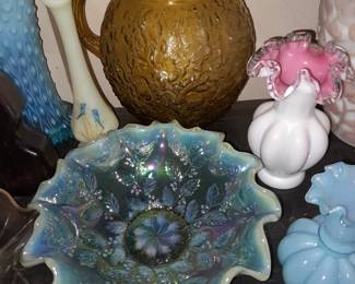 BEAUTIFUL Assortment Of Antique Colored Glassware