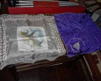 Vintage Souvenir Travel Handkerchiefs