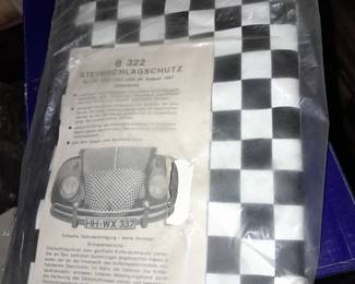 GENUINE VINTAGE VW BUG HOOD COVER With The ORIGINAL INSTRUCTIONS!