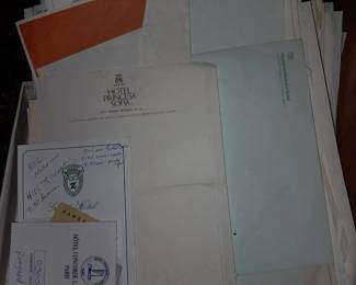 Vintage Hotel Memorabilia (Letterhead, Room Keys, Etc.)