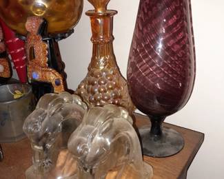 BEAUTIFUL Assortment Of Antique Colored Glassware
