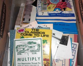 Assorted Vintage Paper Ephemera, Magazines, Postcards, Etc.