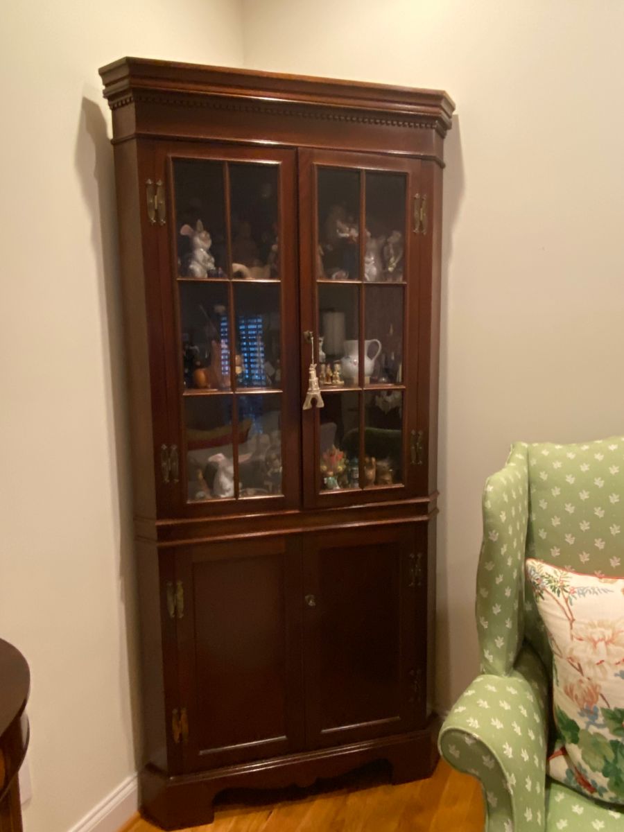 Craftique corner cabinet available for presell $450