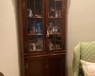 Craftique corner cabinet available for presell $450