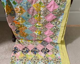 Handmade antique quilt.
