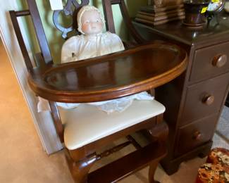 Antique baby high chair.