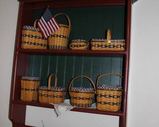 Large collection of Longaberger baskets