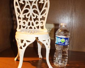 Miniature cast iron chair