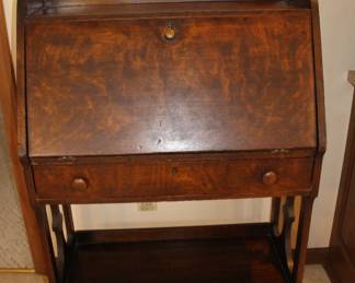 Drop front antique desk