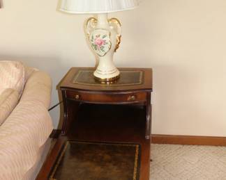 Various end tables and lamps