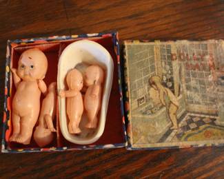 Plastic babies in box