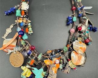 Native Santo Domingo / Kewa Pueblo Treasure necklace 