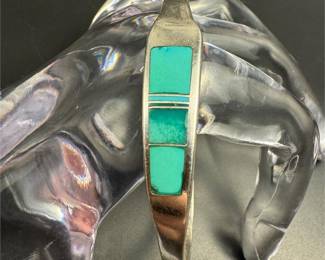 Sterling southwestern style turquoise bracelet