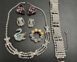 Vintage made in austria and more rhinestone lot