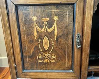 Antique English Mahogany Sideboard with Inlay