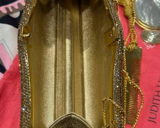 JUDITH LEIBER Vintage Evening Purse with Champagne SWAROVSKI Crystals