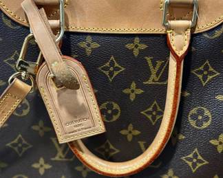 LOUIS VUITTON Monogram Deauville Weekend Bag