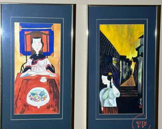 Original Signed Chinese Watercolors