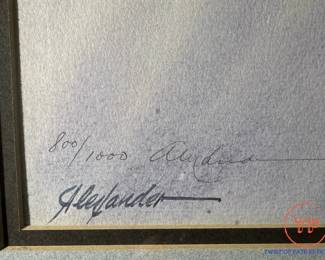 Signed Limited Edition Lithograph ALEXANDER