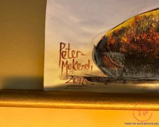 Original Oil on Canvas by PETER MUKENDI (2010)
