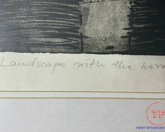 WOJCIECH PAKOWSKI "Landscape with the Hero" Limited Edition Etching