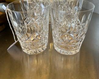 WATERFORD Double Old Fashion Glasses