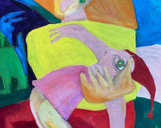 Original Oil on Canvas “Fainted Fairy” by YANNICK LEIDER
