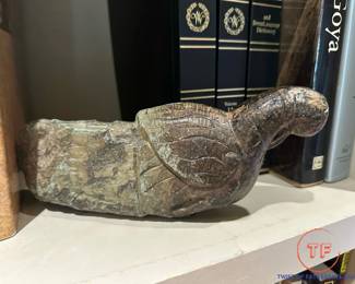 Antique Hand Carved Figural Bird Robe Wall Hook