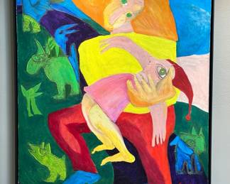 Original Oil on Canvas “Fainted Fairy” by YANNICK LEIDER
