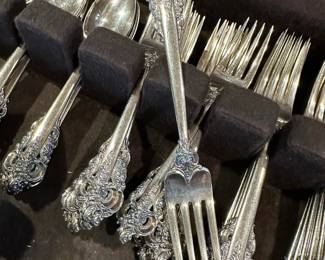 WALLACE Grand Baroque Sterling SILVER Flatware Set