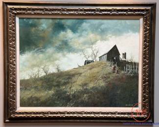 JAN WILLS (1928-2000) “The Old Mueller Place” 1969 Original Oil on Canvas
