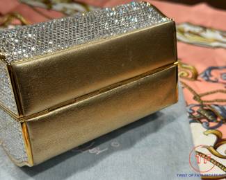 JUDITH LEIBER Vintage Box Purse with SWAROVSKI Crystals