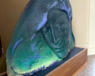 "Night Flow" Cast Glass Sculpture by JOHN THEIN