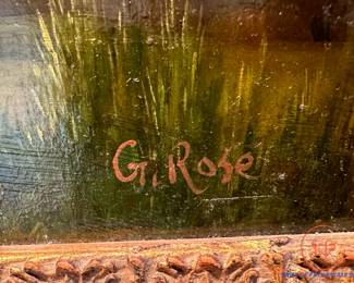 Original Oil on Canvas Signed G. ROSE