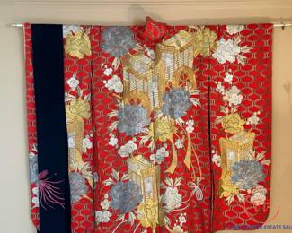 Vintage Handmade Silk Japanese Kimono