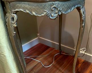 Antique King Louis XV Onyx Top Table