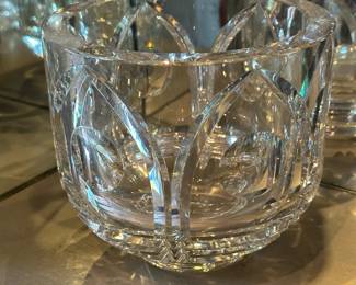 ORREFORS Large Crystal Vase / Bowl