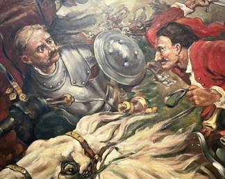 Original Oil on Canvas "The Calvary" Signed W ANDERSON