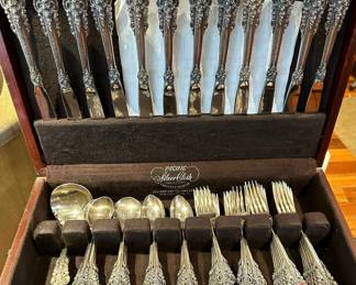 WALLACE Grand Baroque Sterling SILVER Flatware Set